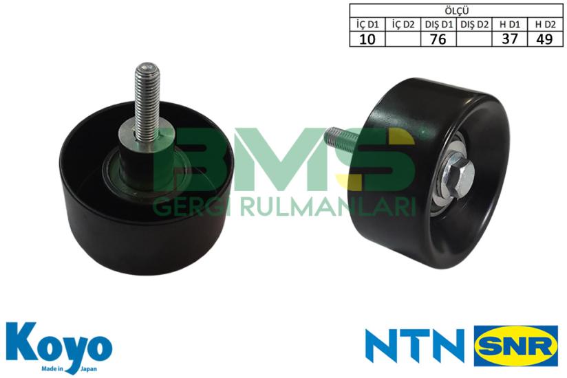 BMS 776 GERGİ RULMANI (10X76X37/49) FORD; TRANSIT 2.4TD-2.4DI-2.4TDE-2.4TDdi-2.4TDCi