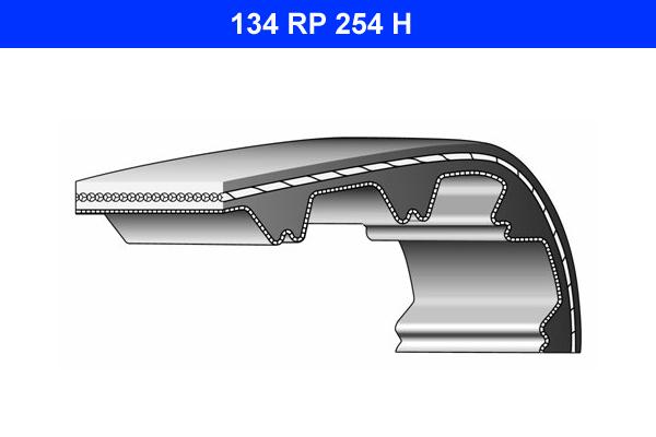 DAY 124 RHX 265 H | 124X265 | AUDI; 100 , 
VW; TRANSPORTER (2.4-2.5 - 90-03) | DAYCO TRİGER KAYIŞI