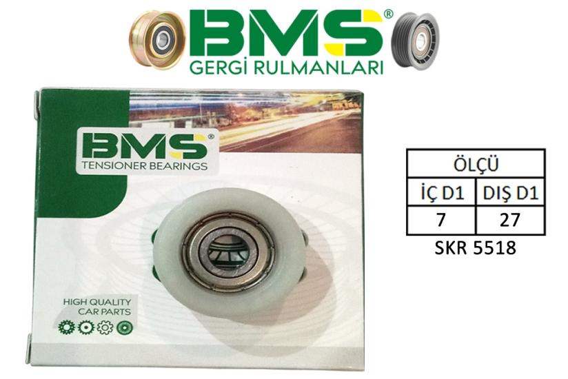 BMS+ SKR5518 SÜRGÜLÜ KAPI RULMANI (7X27)
